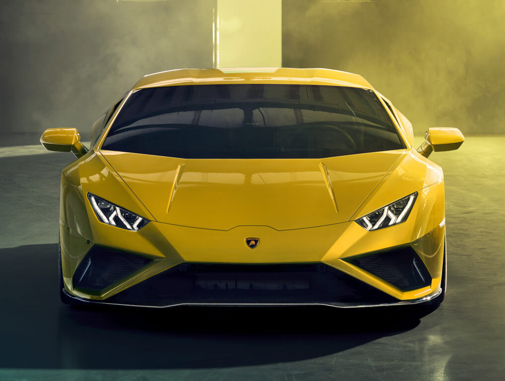 Lamborghini Huracan Evo RWD, frontal.