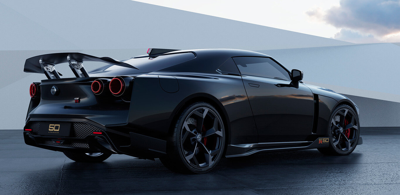 Nissan GT-R50 2020, parte trasera.