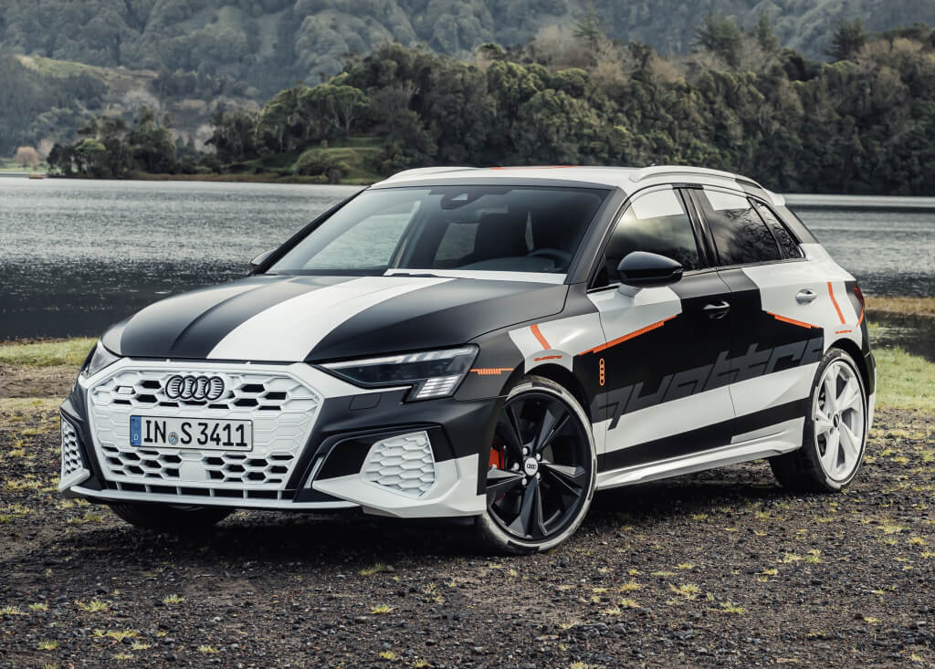 Audi A3 2020 Prototype: frontal.