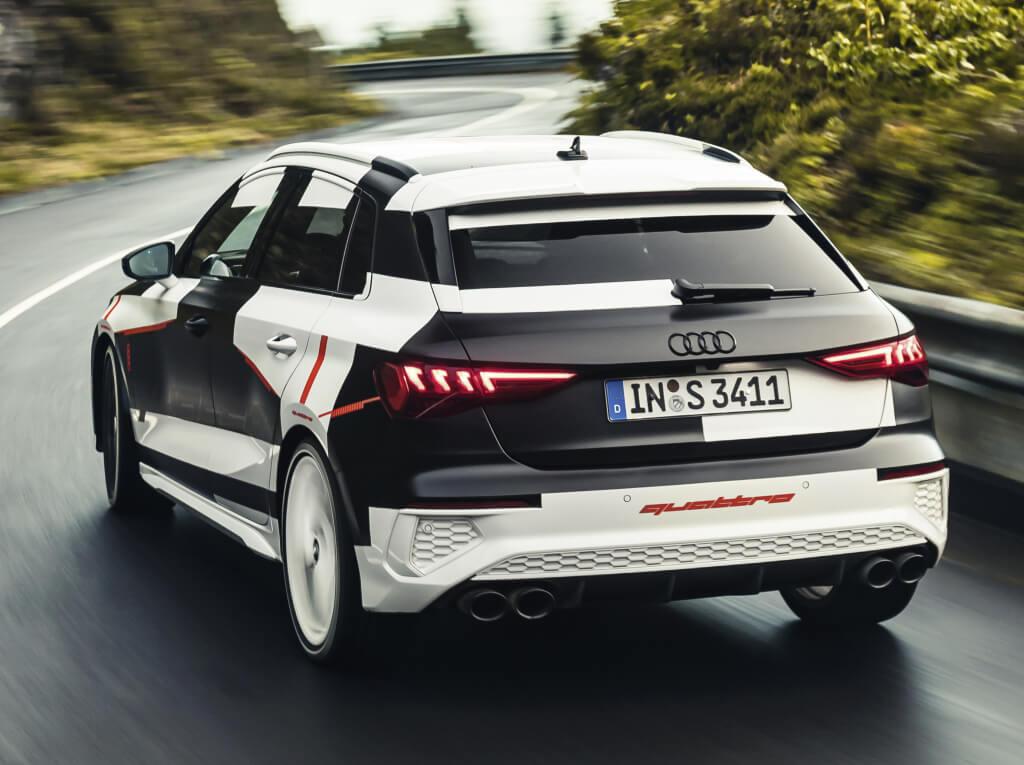 Audi A3 2020 Prototype: trasera.