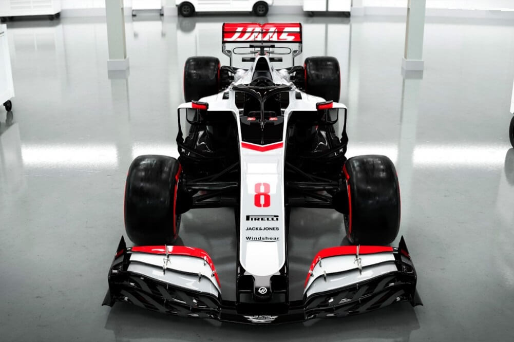 Haas VF-20: frontal.