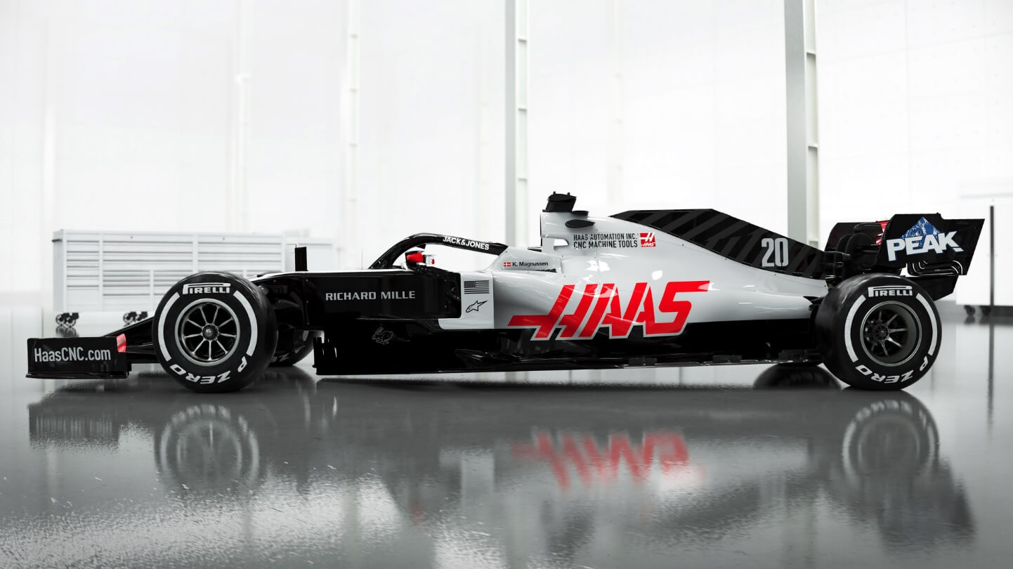 Haas VF-20: lateral.