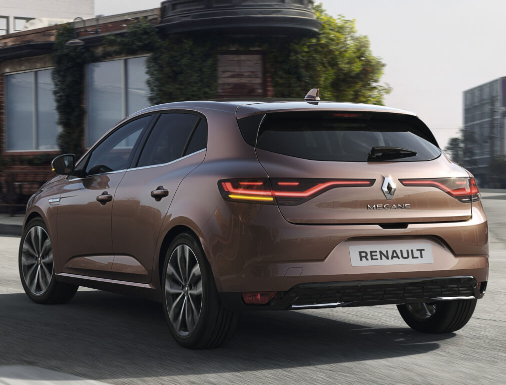 Renault Megane 2020: trasera.