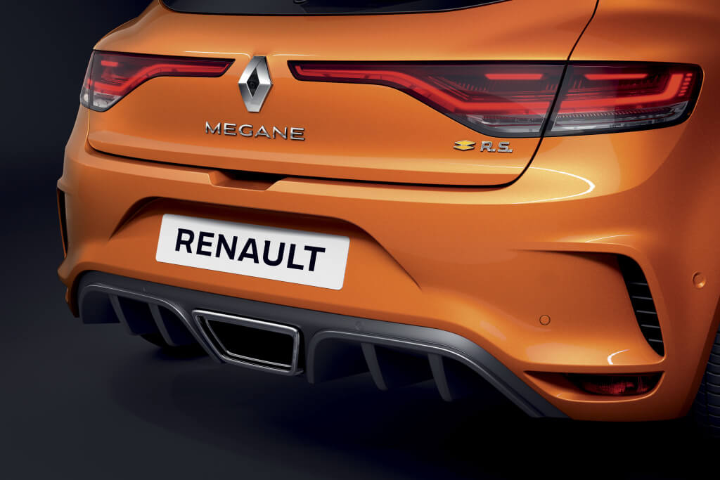 Renault Megane R.S. 2020: trasera.