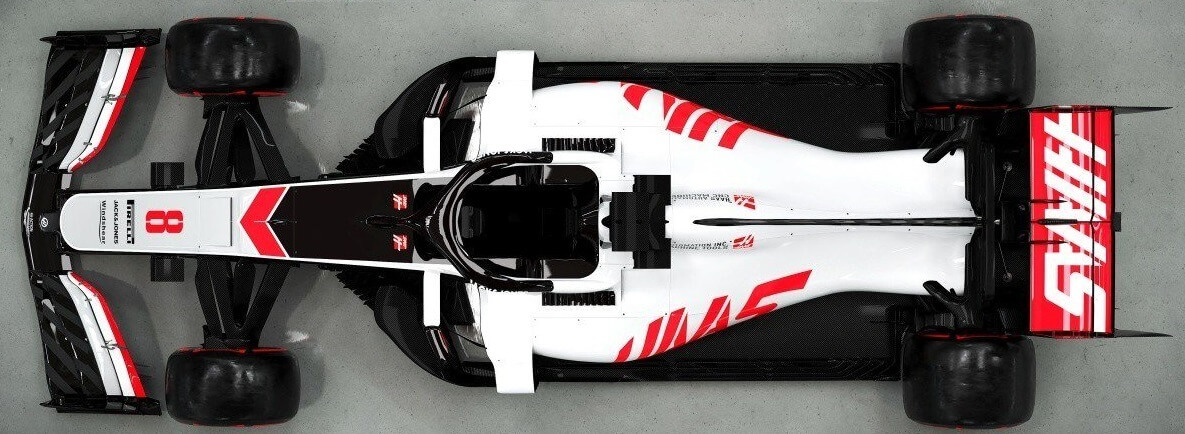 Haas VF-20: vista superior.