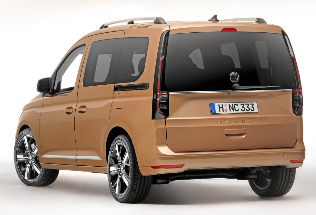 Trasera del Volkswagen Caddy 2020.