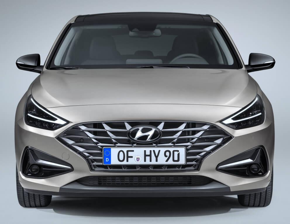 Frontal del Hyundai i30 2020.