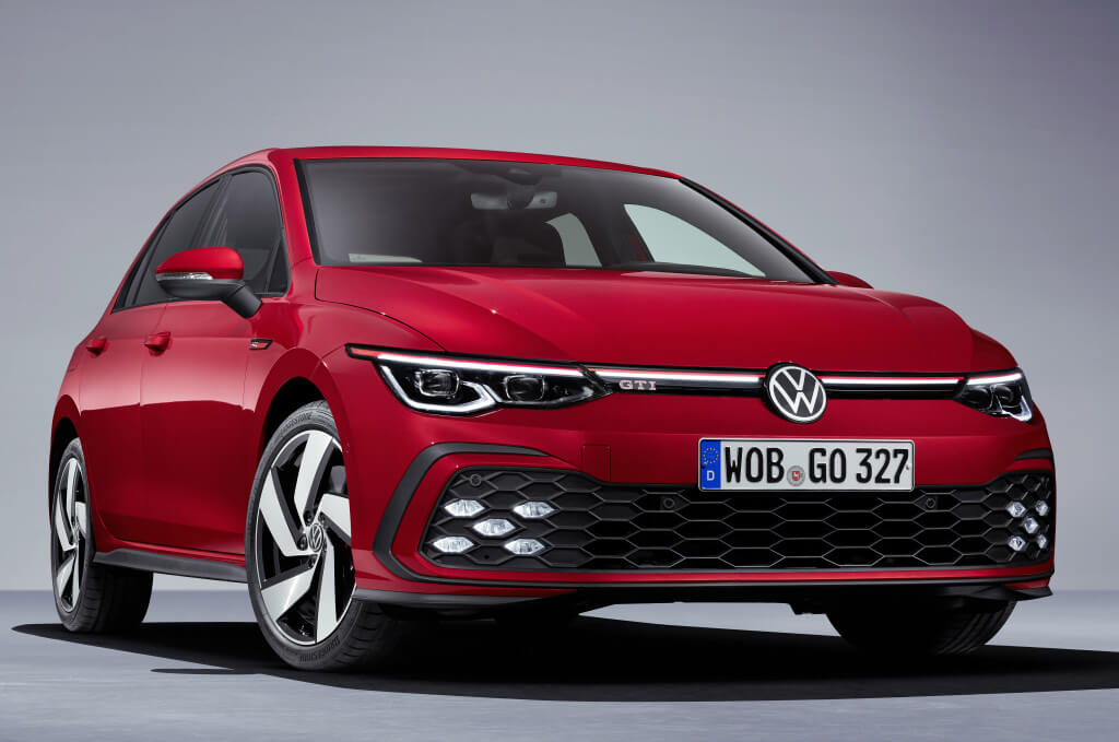 Volkswagen Golf GTI 2020, diseño frontal.