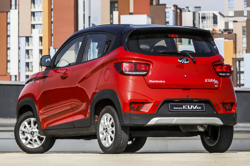 Trasera del vehículo.