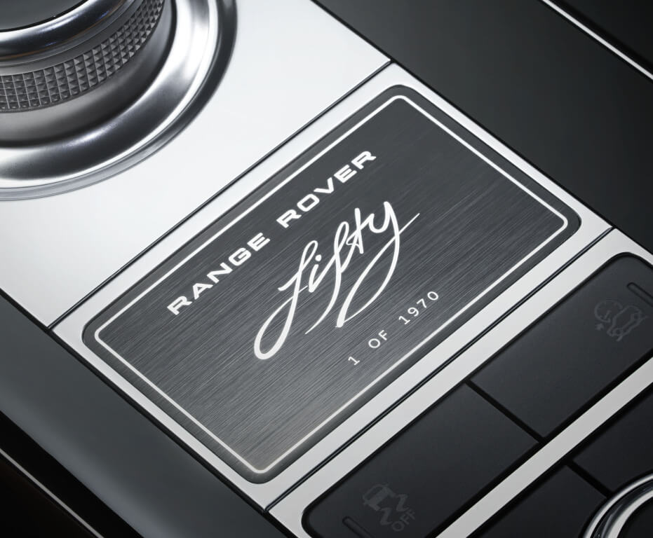 Range Rover Fifty: detalle del interior.