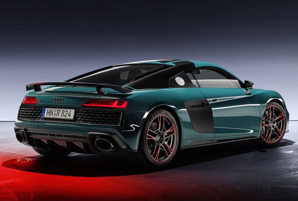 Audi R8 Green Hell Edition: trasera.