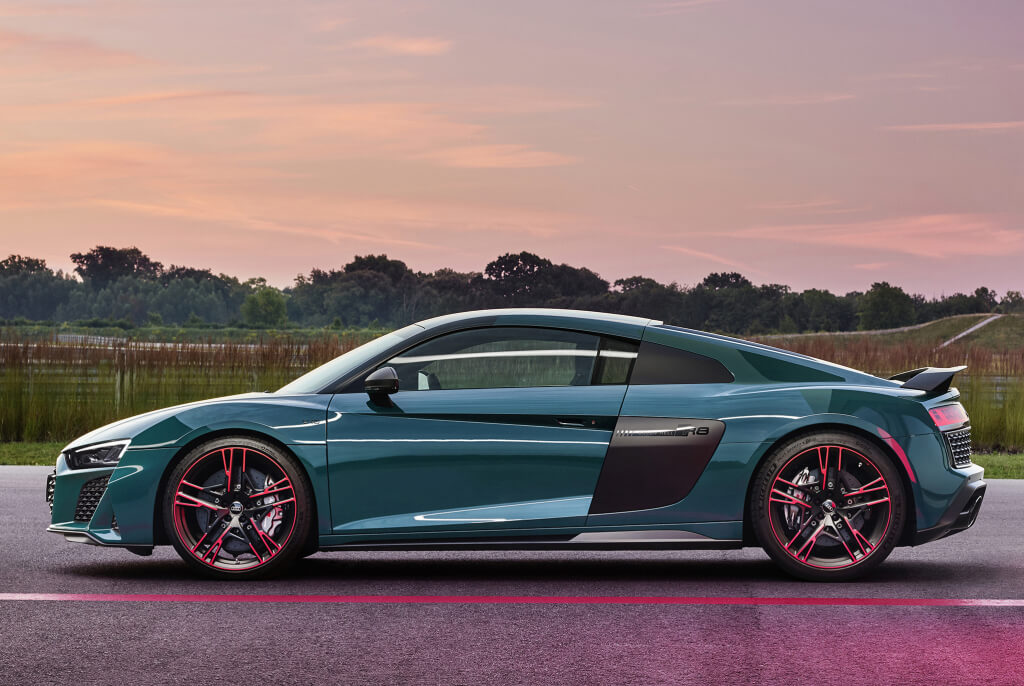 Audi R8 Green Hell Edition: perfil.