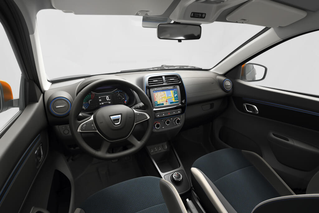 Dacia Spring: interior.