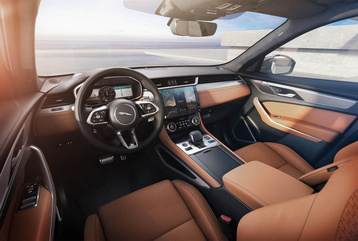Jaguar F-Pace 2021, interior.