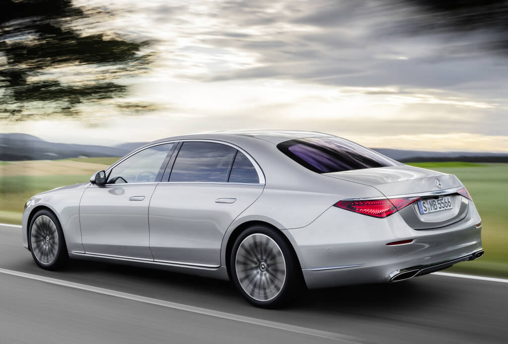 Mercedes Clase S 2021, parte trasera.