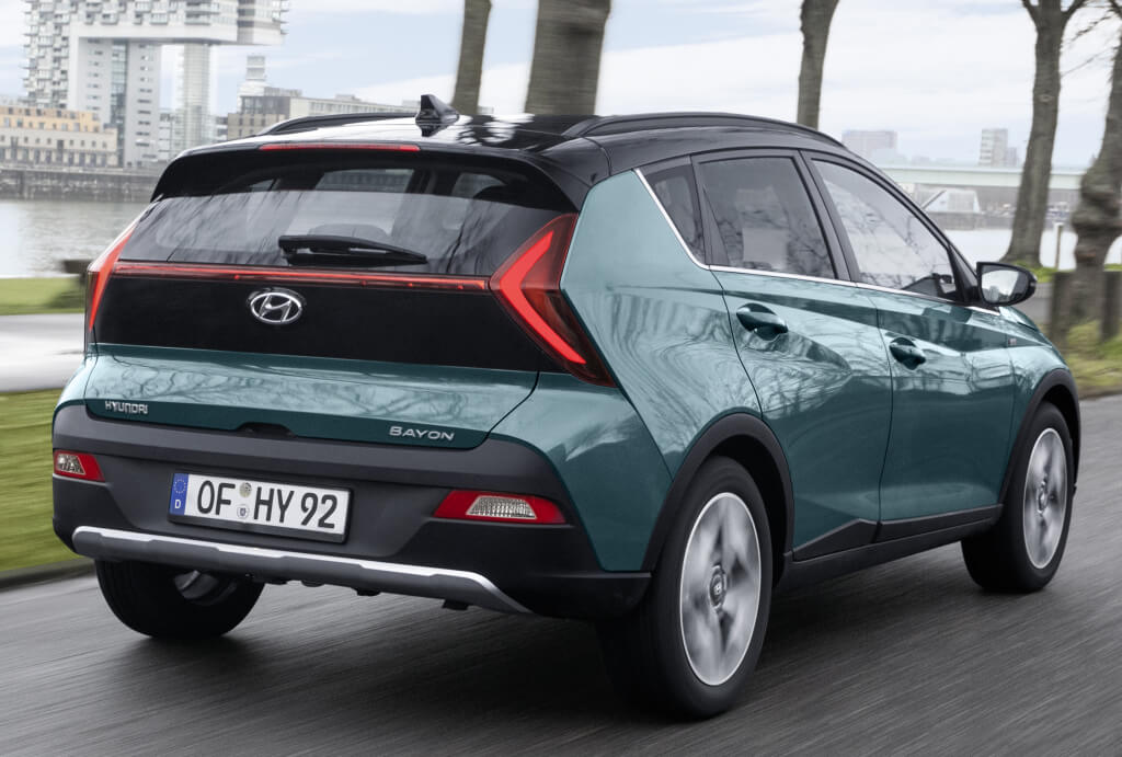 Hyundai Bayon: trasera.