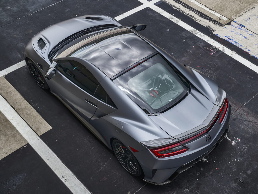 Honda NSX Type-S: trasera superior.