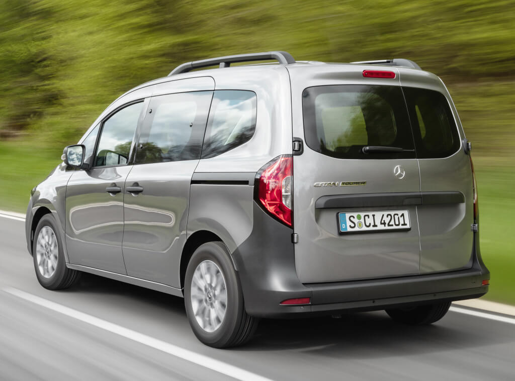 Mercedes Citan 2021, parte trasera.