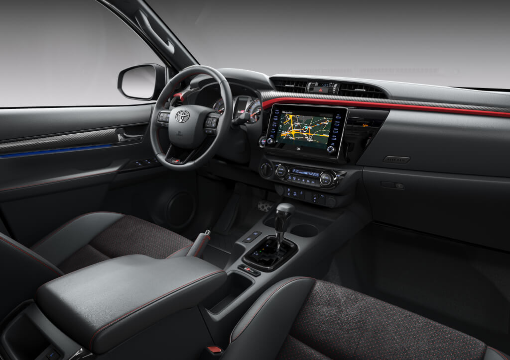 Toyota Hilux GR Sport: interior.
