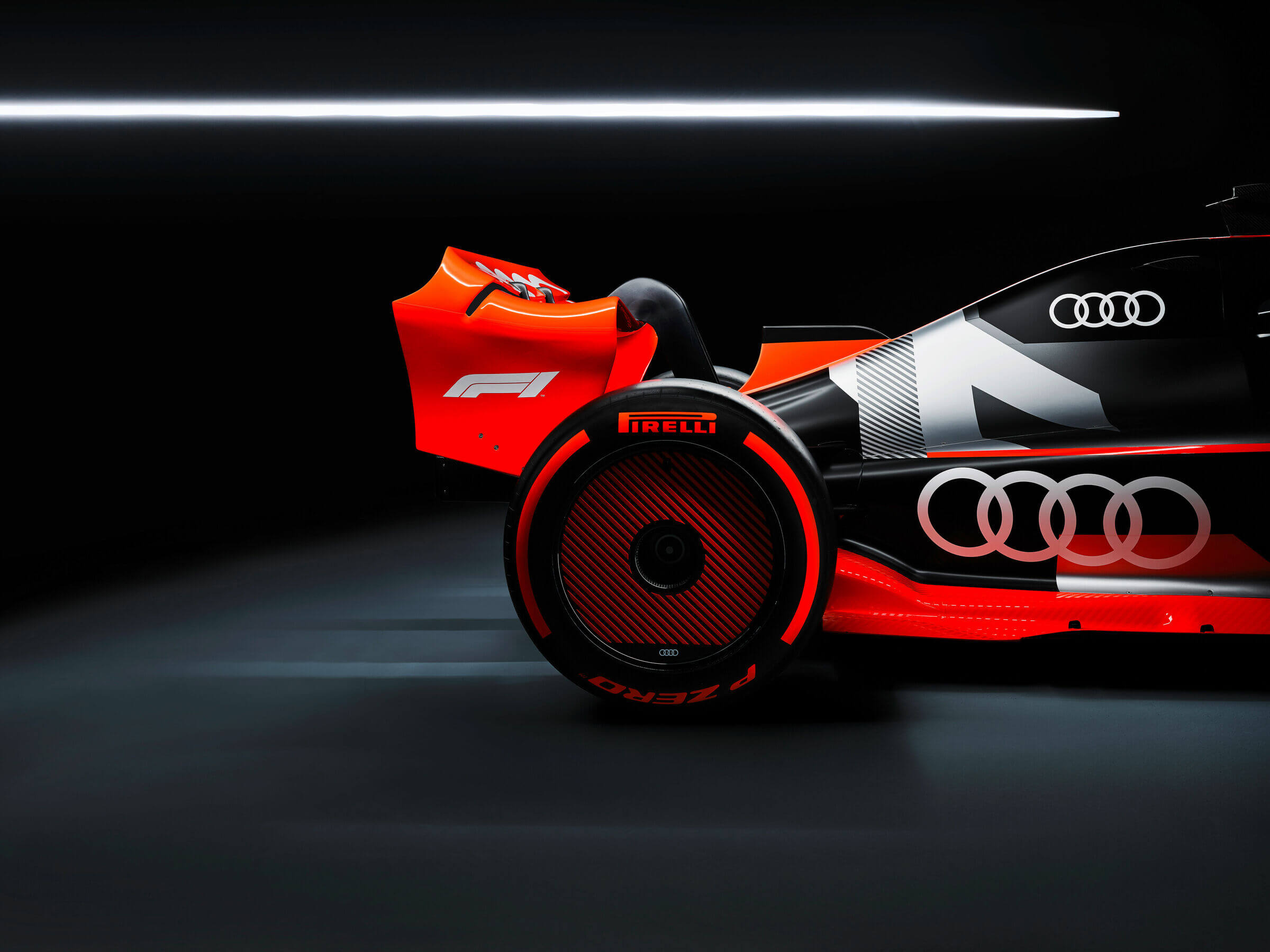 Audi F1: ala trasera.