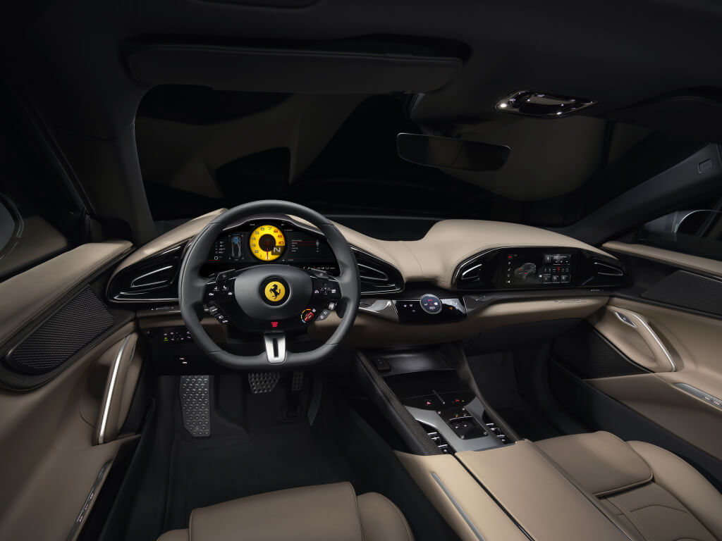 Ferrari Purosangue: interior.