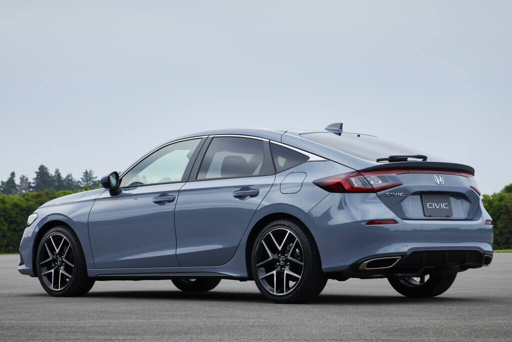Honda Civic de 11ª generación: trasera.