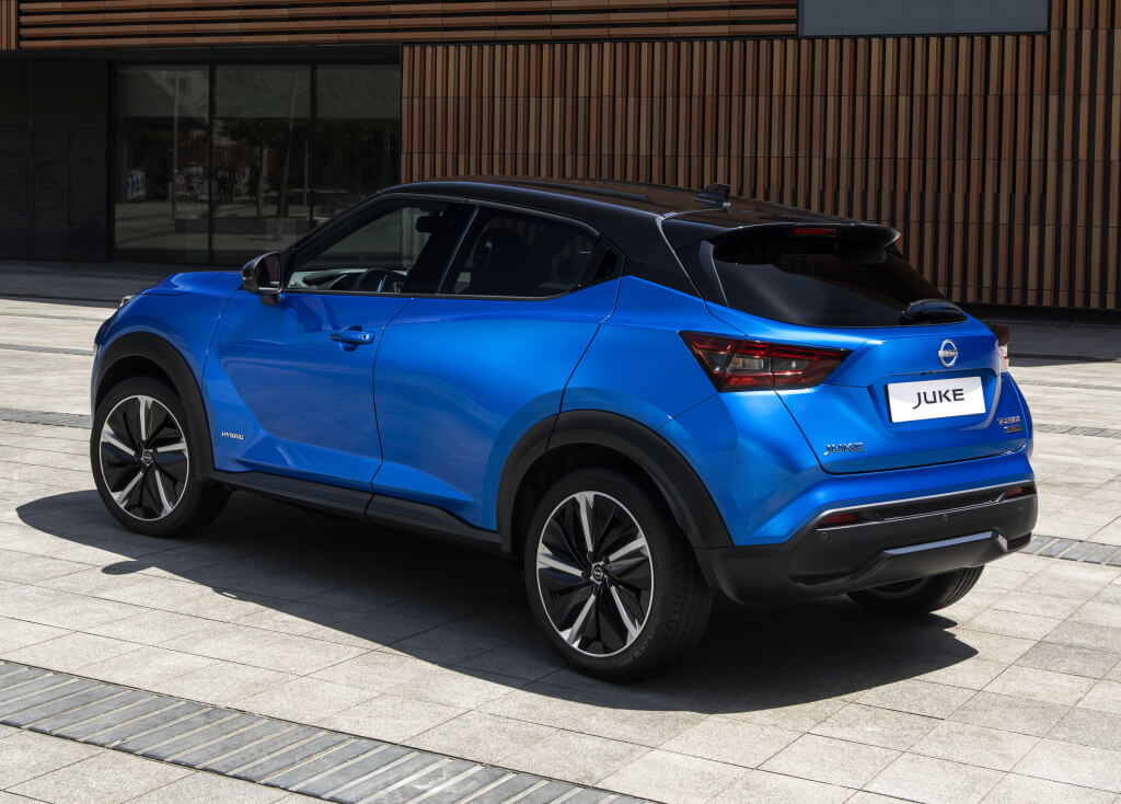 Nissan Juke Hybrid: trasera.