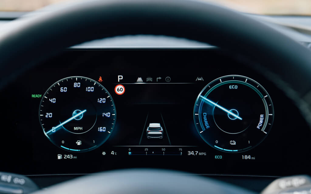 Kia Sportage 2022, cuadro de instrumentos.