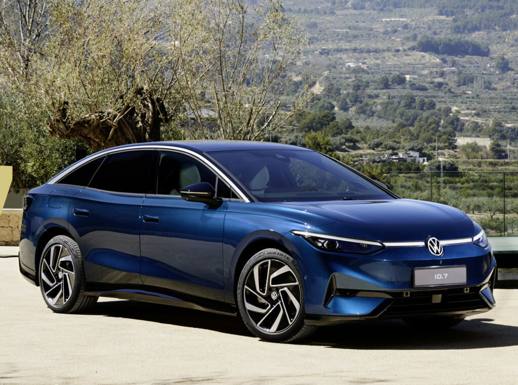 Volkswagen ID.7: vista frontal.