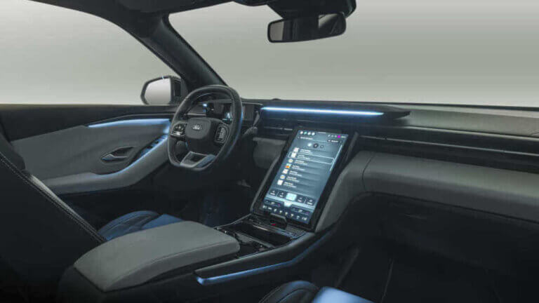 ford explorer ev interior