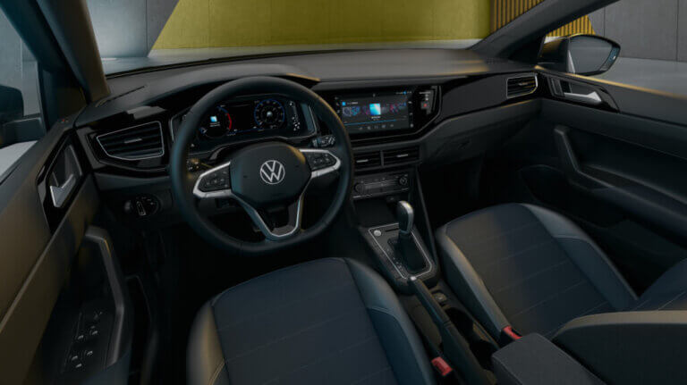 vista interior del Volkswagen Nivus
